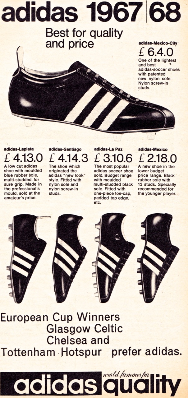 corriente Conceder aventuras Adidas Boots 1960-71 | Beyond The Last Man