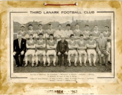 Third Lanark calendar December 1962