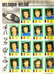 World Cup 1978 FKS Album: Belgium