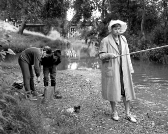 Lev Yashin fishing, 1964